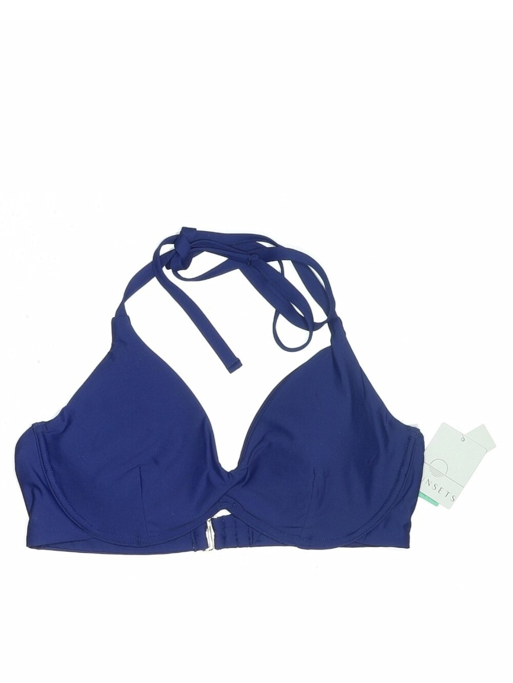 Sunsets Brooke U-Wire DD Cup Bikini Top Royal Blue Halter Underwire Supportive